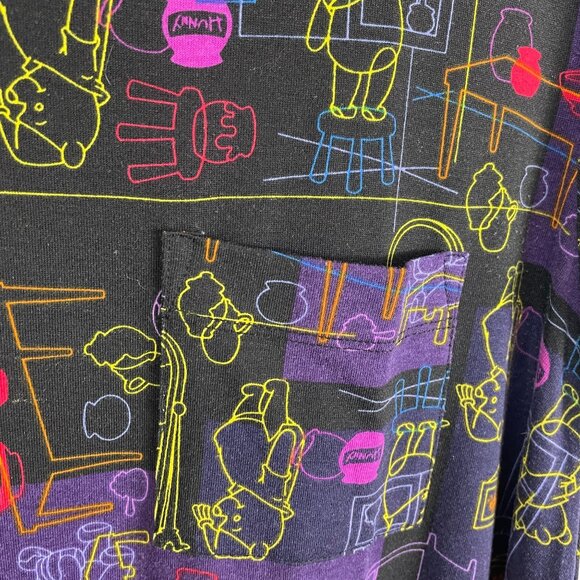 Lularoe Womens Small Winnie the Poo Print Carly Swing Dress Short Sleeve - Picture 7 of 9